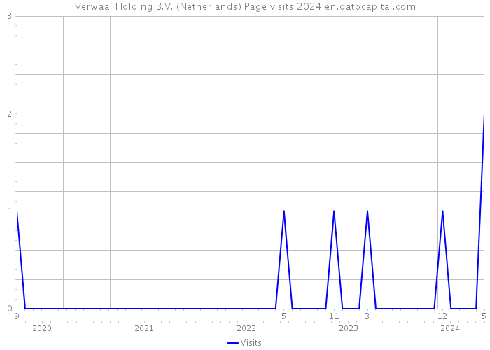 Verwaal Holding B.V. (Netherlands) Page visits 2024 