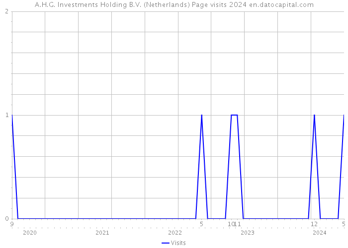 A.H.G. Investments Holding B.V. (Netherlands) Page visits 2024 