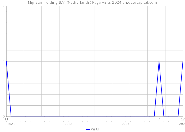 Mijnster Holding B.V. (Netherlands) Page visits 2024 