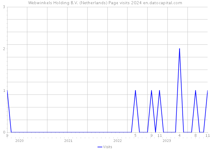 Webwinkels Holding B.V. (Netherlands) Page visits 2024 