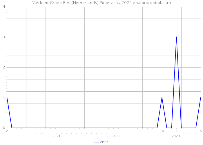 Vierkant Groep B.V. (Netherlands) Page visits 2024 