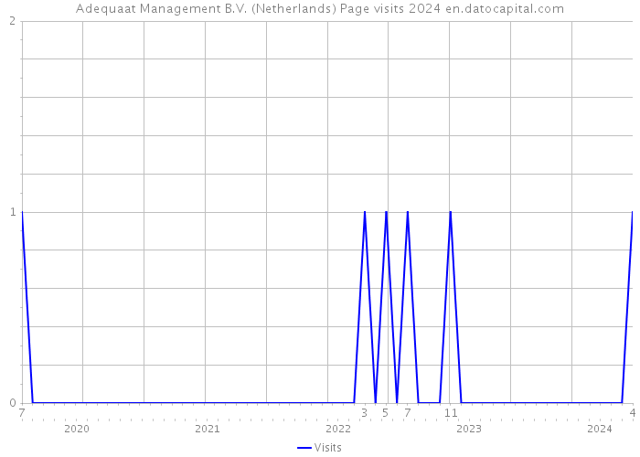 Adequaat Management B.V. (Netherlands) Page visits 2024 