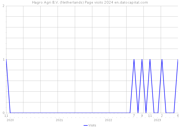 Hagro Agri B.V. (Netherlands) Page visits 2024 