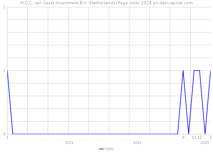 H.G.C. van Geest Investment B.V. (Netherlands) Page visits 2024 
