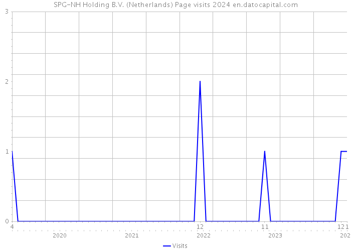 SPG-NH Holding B.V. (Netherlands) Page visits 2024 
