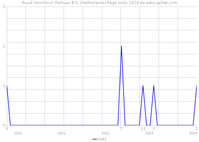 Ruud Verschoor Verhuur B.V. (Netherlands) Page visits 2024 