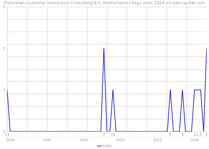 Pieterman Customer Interaction Consulting B.V. (Netherlands) Page visits 2024 