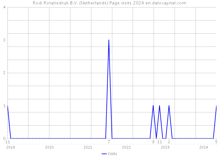 Rodi Rotatiedruk B.V. (Netherlands) Page visits 2024 