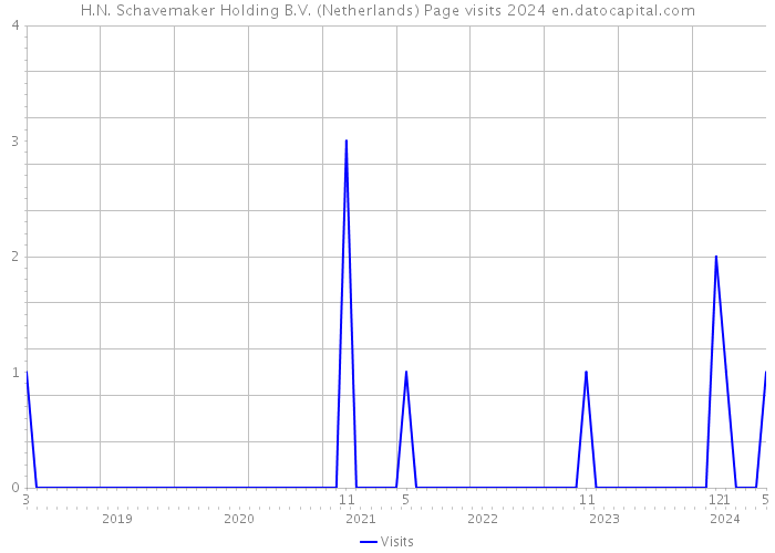 H.N. Schavemaker Holding B.V. (Netherlands) Page visits 2024 