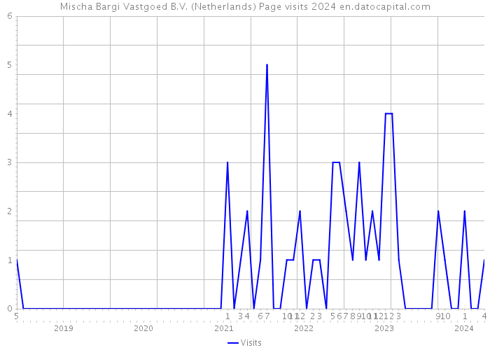 Mischa Bargi Vastgoed B.V. (Netherlands) Page visits 2024 