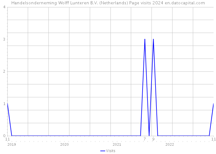 Handelsonderneming Wolff Lunteren B.V. (Netherlands) Page visits 2024 
