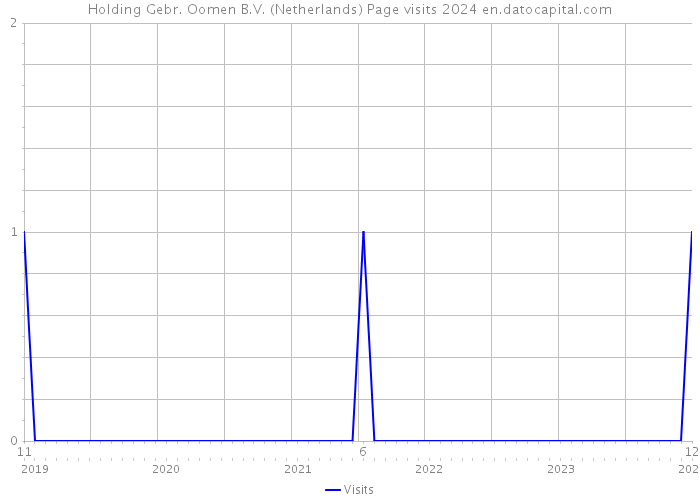 Holding Gebr. Oomen B.V. (Netherlands) Page visits 2024 