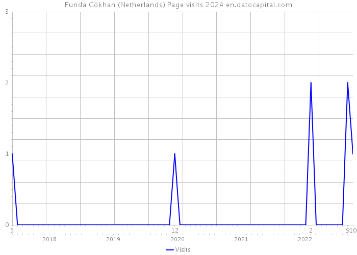 Funda Gökhan (Netherlands) Page visits 2024 