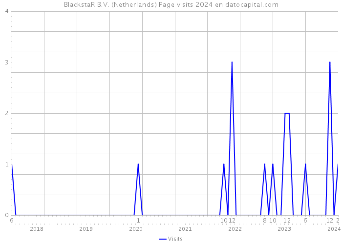 BlackstaR B.V. (Netherlands) Page visits 2024 