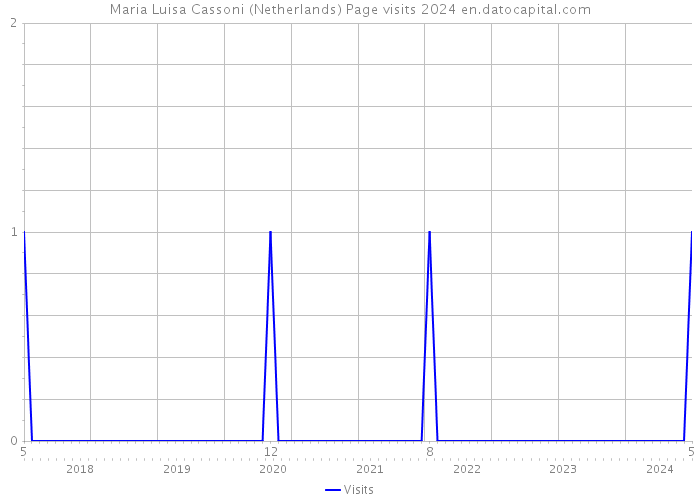 Maria Luisa Cassoni (Netherlands) Page visits 2024 