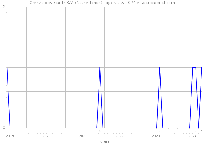 Grenzeloos Baarle B.V. (Netherlands) Page visits 2024 
