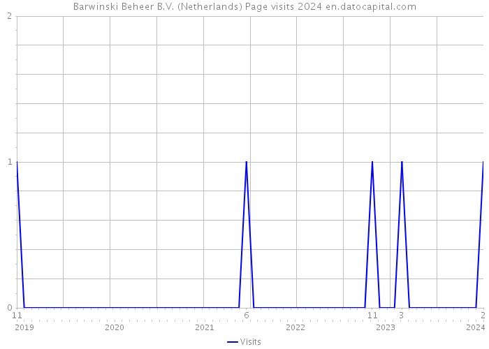 Barwinski Beheer B.V. (Netherlands) Page visits 2024 