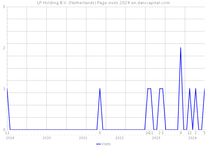 LP Holding B.V. (Netherlands) Page visits 2024 