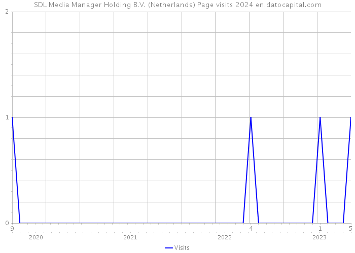SDL Media Manager Holding B.V. (Netherlands) Page visits 2024 