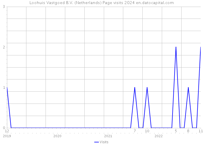Loohuis Vastgoed B.V. (Netherlands) Page visits 2024 