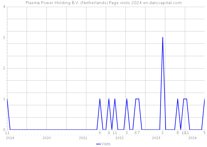 Plasma Power Holding B.V. (Netherlands) Page visits 2024 