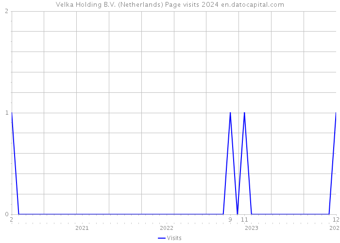 Velka Holding B.V. (Netherlands) Page visits 2024 
