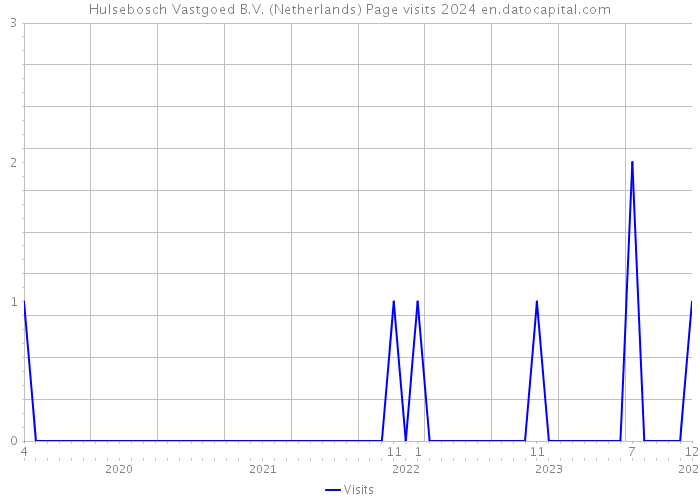 Hulsebosch Vastgoed B.V. (Netherlands) Page visits 2024 