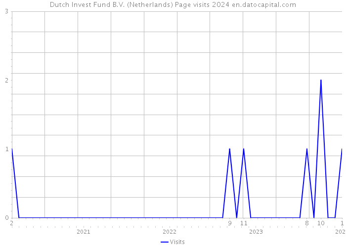 Dutch Invest Fund B.V. (Netherlands) Page visits 2024 