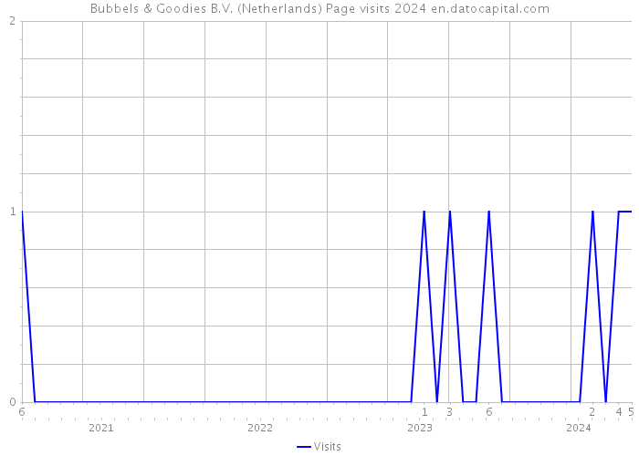 Bubbels & Goodies B.V. (Netherlands) Page visits 2024 