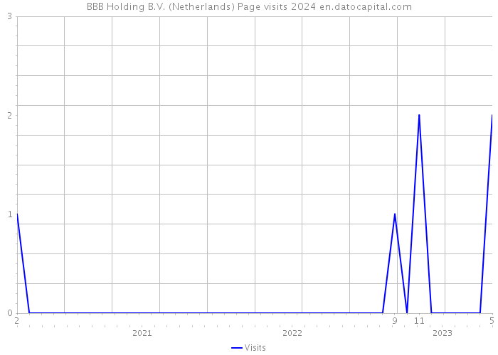 BBB Holding B.V. (Netherlands) Page visits 2024 