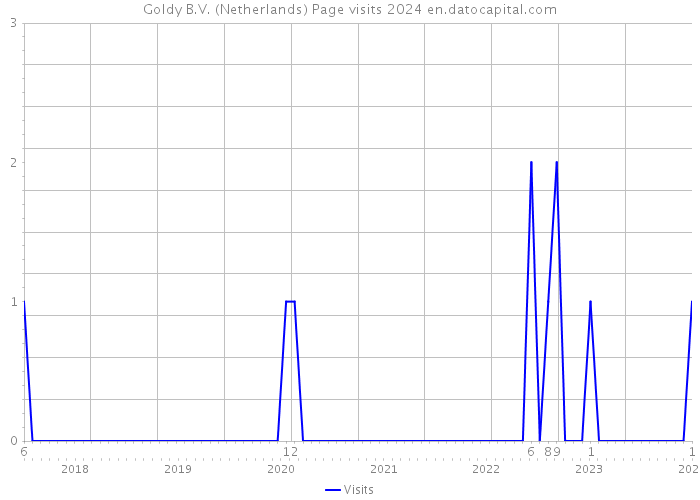 Goldy B.V. (Netherlands) Page visits 2024 