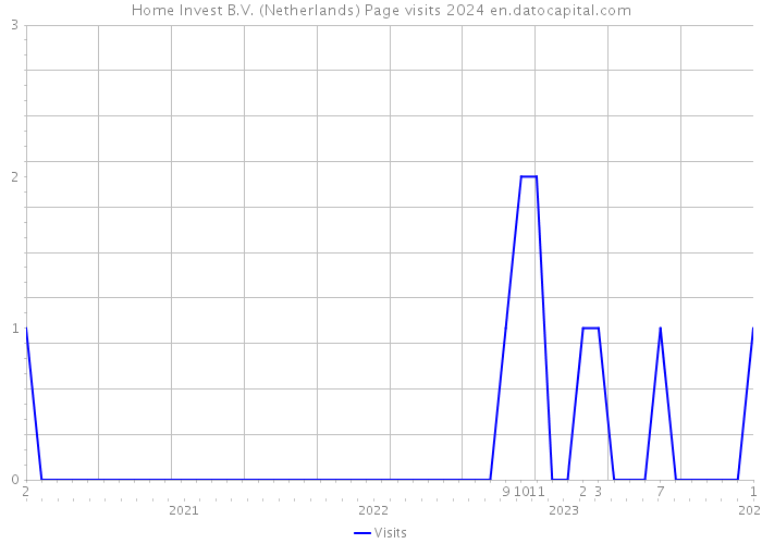 Home Invest B.V. (Netherlands) Page visits 2024 
