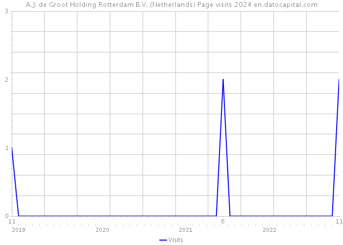 A.J. de Groot Holding Rotterdam B.V. (Netherlands) Page visits 2024 