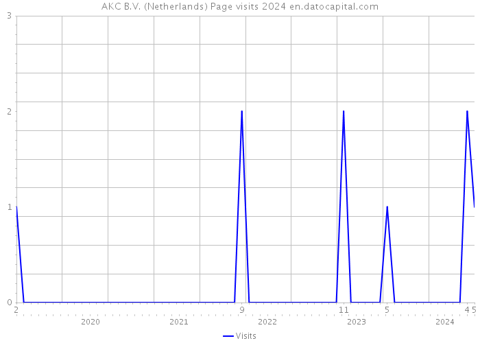 AKC B.V. (Netherlands) Page visits 2024 