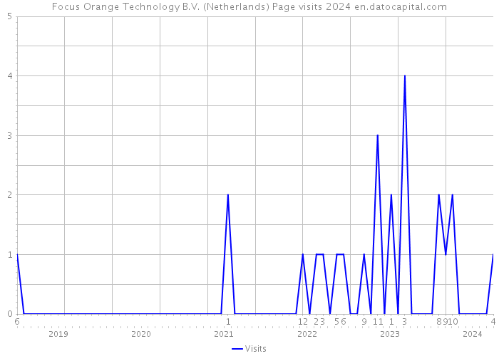 Focus Orange Technology B.V. (Netherlands) Page visits 2024 