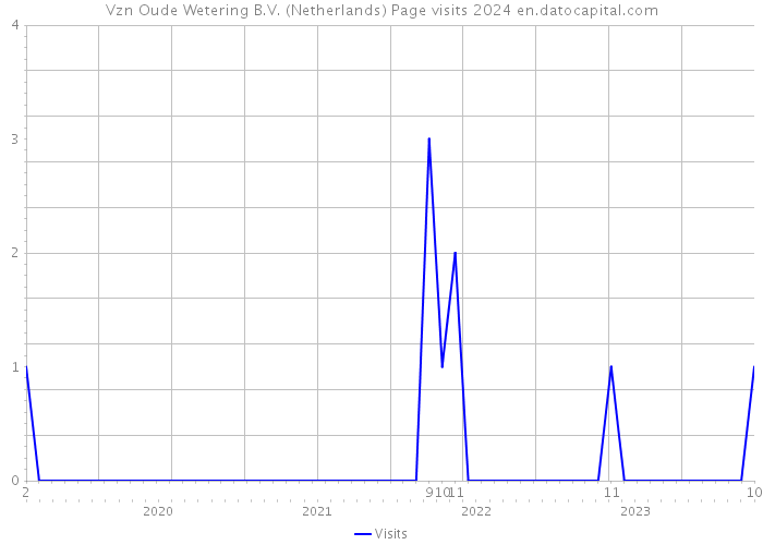 Vzn Oude Wetering B.V. (Netherlands) Page visits 2024 