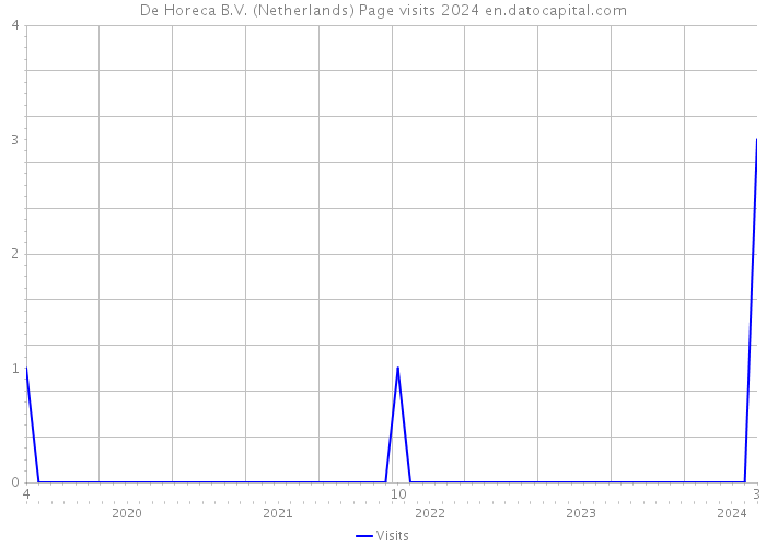 De Horeca B.V. (Netherlands) Page visits 2024 