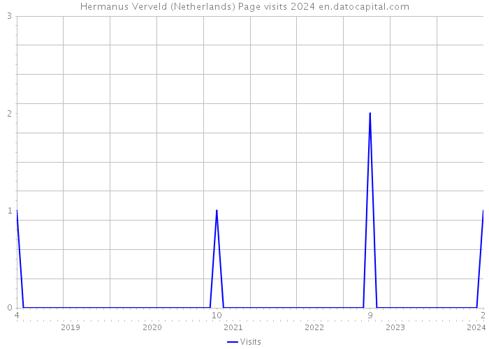 Hermanus Verveld (Netherlands) Page visits 2024 