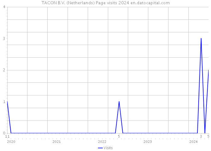 TACON B.V. (Netherlands) Page visits 2024 