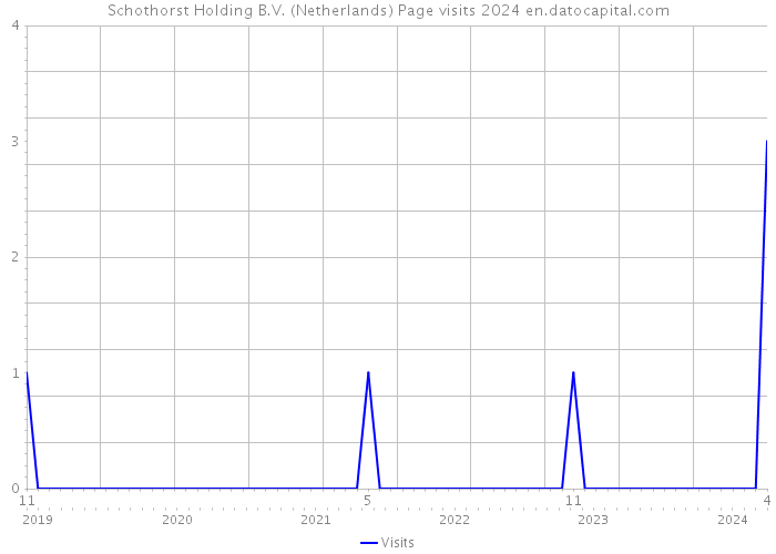 Schothorst Holding B.V. (Netherlands) Page visits 2024 