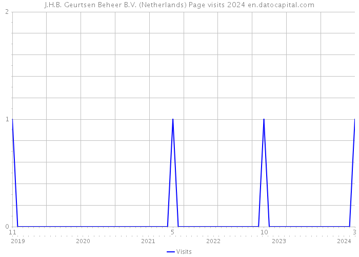 J.H.B. Geurtsen Beheer B.V. (Netherlands) Page visits 2024 