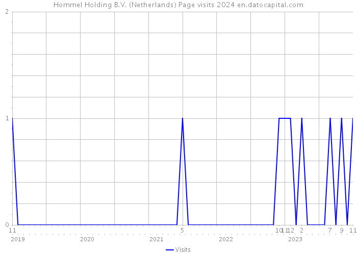 Hommel Holding B.V. (Netherlands) Page visits 2024 