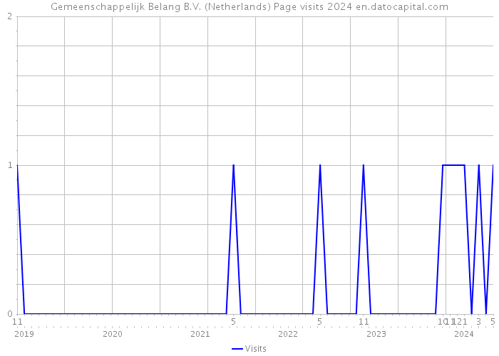 Gemeenschappelijk Belang B.V. (Netherlands) Page visits 2024 
