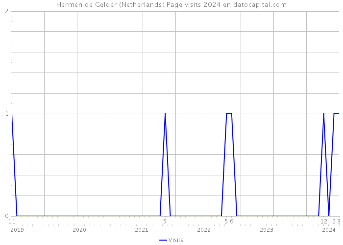 Hermen de Gelder (Netherlands) Page visits 2024 