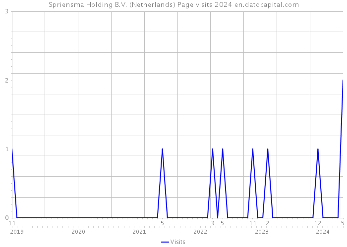 Spriensma Holding B.V. (Netherlands) Page visits 2024 