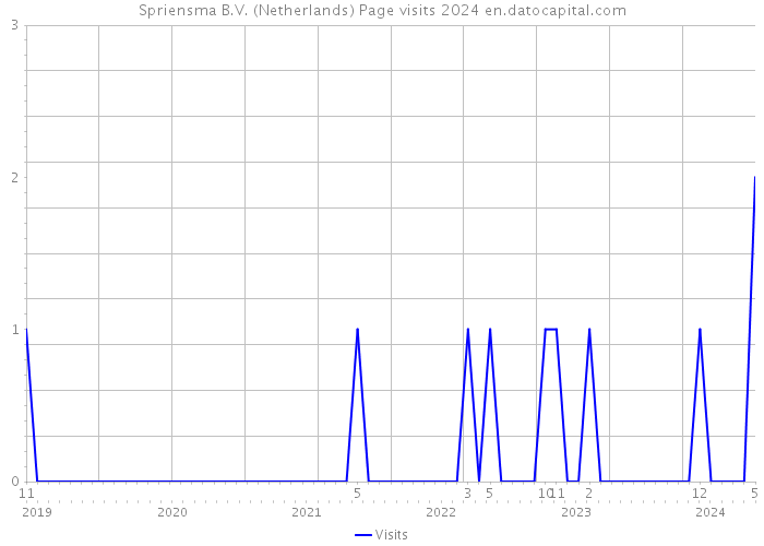 Spriensma B.V. (Netherlands) Page visits 2024 