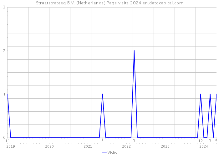 Straatstrateeg B.V. (Netherlands) Page visits 2024 