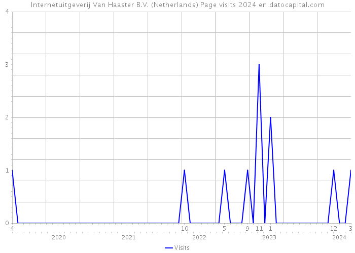 Internetuitgeverij Van Haaster B.V. (Netherlands) Page visits 2024 