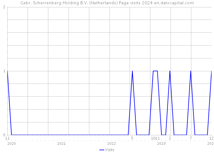 Gebr. Scherrenberg Holding B.V. (Netherlands) Page visits 2024 