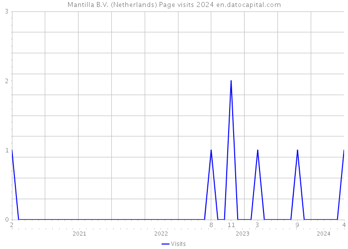 Mantilla B.V. (Netherlands) Page visits 2024 